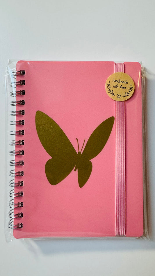 Notitieboekje vlinder (diverse kleuren) €1,49