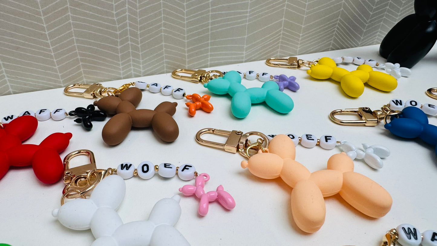 Sleutelhanger ballon hondje