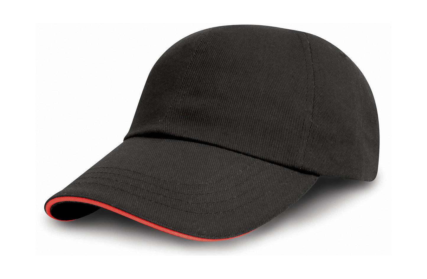 Brushed Cotton Decorator Cap with Sandwich Peak