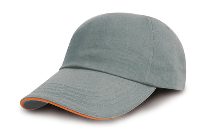 Brushed Cotton Decorator Cap with Sandwich Peak