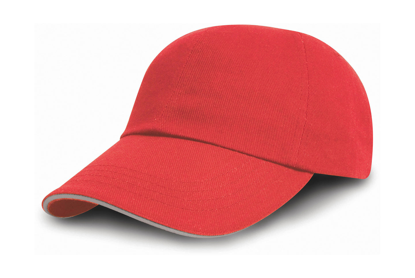 Brushed Cotton Decorator Cap with Sandwich Peak