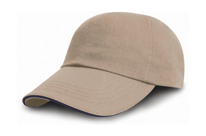 Brushed Cotton Decorator Cap with Sandwich Peak